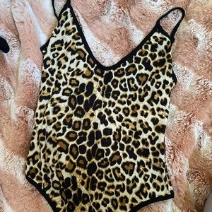 Superdown leopard bodysuit